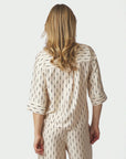 Camile Print Blouse i creme, bluse fra Neo Noir, bilde 11 – Image Mandal