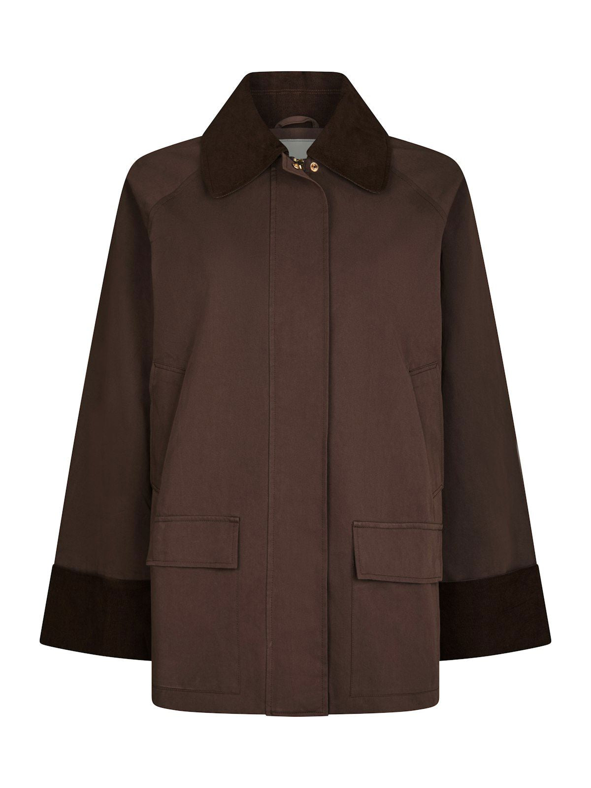 Anastacia Cord Jacket i brun i bomull, yttertøy fra Neo Noir hos Image Mandal