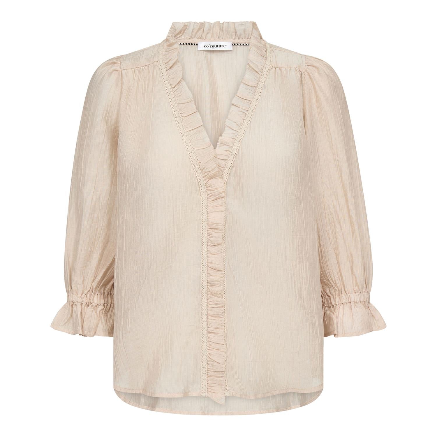 Avicc Lace Ss V-Blouse