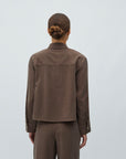 Elio Top i brun sett fra siden, bluse fra MBYM hos Image Mandal