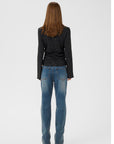 Rosia Blouse i sort bakfra, bluse fra Gestuz hos Image Mandal