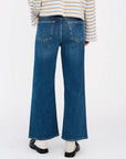 Ivy Medina Cropped Jeans Wash Turin i blå nærbilde av detaljer, bukse fra Ivy Copenhagen hos Image Mandal