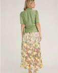 Fuschia Skirt i sand/yellow stylet antrekk, skjørt fra A-view hos Image Mandal