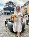 Florence wrap dress i Off-white, kjole fra Ravn Ravn hos Image Mandal
