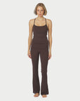 Ulianna Leggings Pants i brun alternativt utsnitt, underdel fra Neo Noir hos Image Mandal
