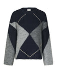 Inga Check Fluff Knit Blouse