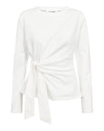 Orianecc Ls Pleat Tie Tee