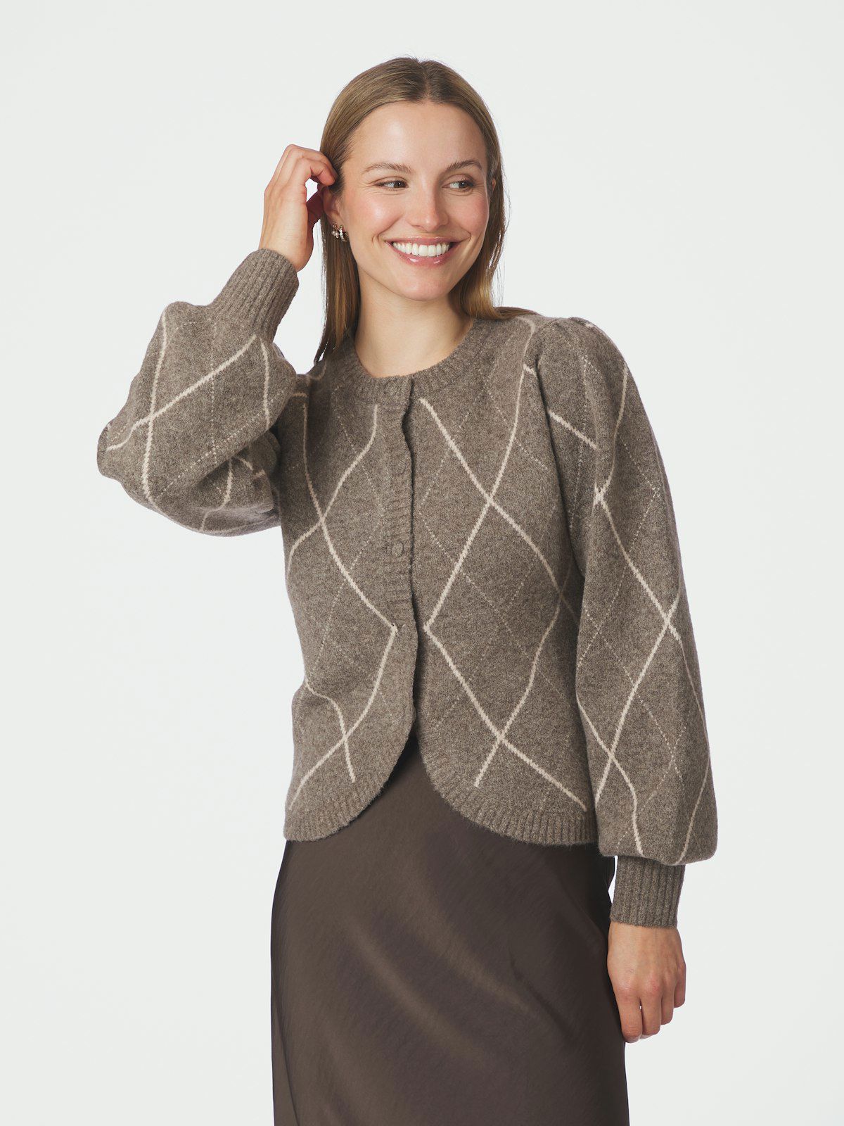 Koteas Check Knit Cardigan