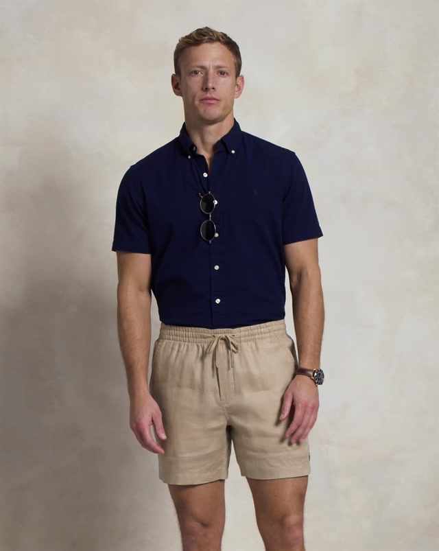Custom Fit Short-Sleeve Sport Shirt alternativt utsnitt, skjorte fra Polo Ralph Lauren hos Image Mandal