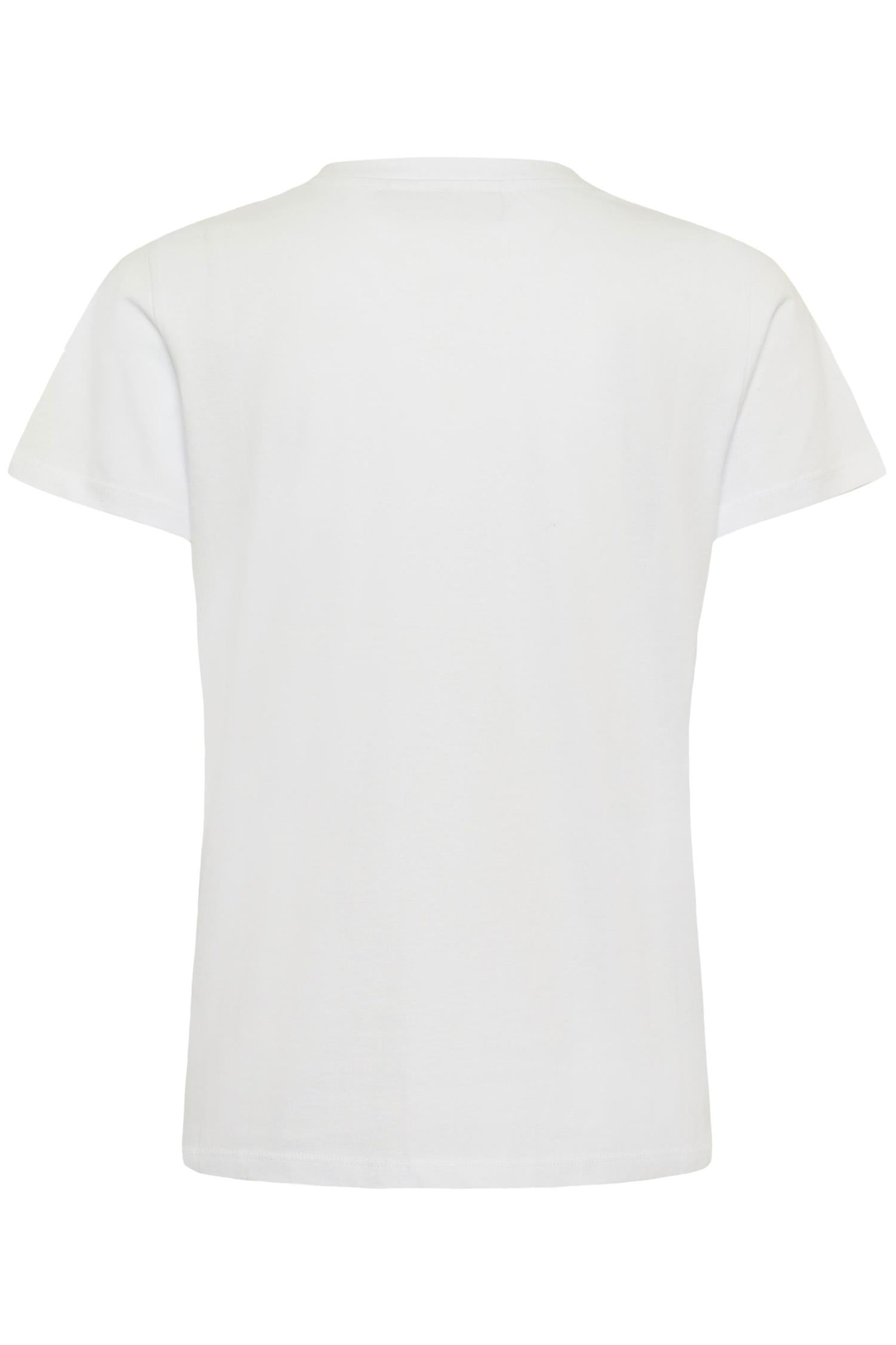 Reannasz T-shirt i bright hvit sett fra siden, t-skjorte fra Saint Tropez hos Image Mandal