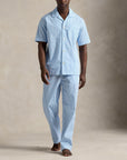 Pj Pant-Sleep-Bottom i blu str sett fra siden, bukse fra Polo Ralph Lauren hos Image Mandal