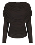 Lottuna Drapy Mesh Blouse