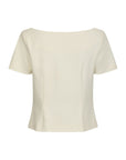 Tango Structure Top i hvit sett fra siden, bluse fra Neo Noir hos Image Mandal