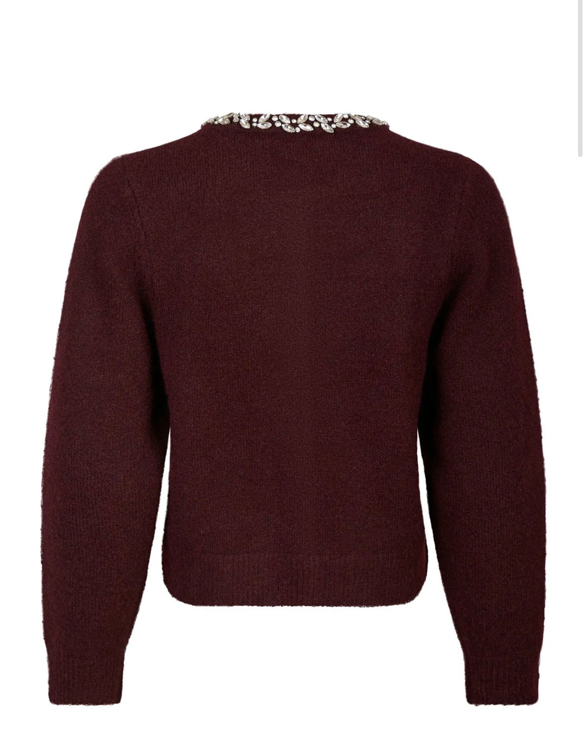Marie Stone Knit Cardigan i rød alternativt utsnitt, cardigan fra Neo Noir hos Image Mandal