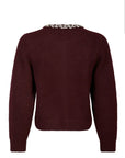 Marie Stone Knit Cardigan i rød alternativt utsnitt, cardigan fra Neo Noir hos Image Mandal