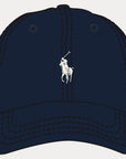 Classic Sport Cap i marineblå nærbilde av detaljer, lue fra Polo Ralph Lauren hos Image Mandal
