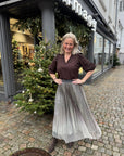 Glitter Plisse Skjørt bakfra, skjørt fra Co'couture hos Image Mandal