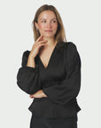 Pascal Drapy Satin Blouse
