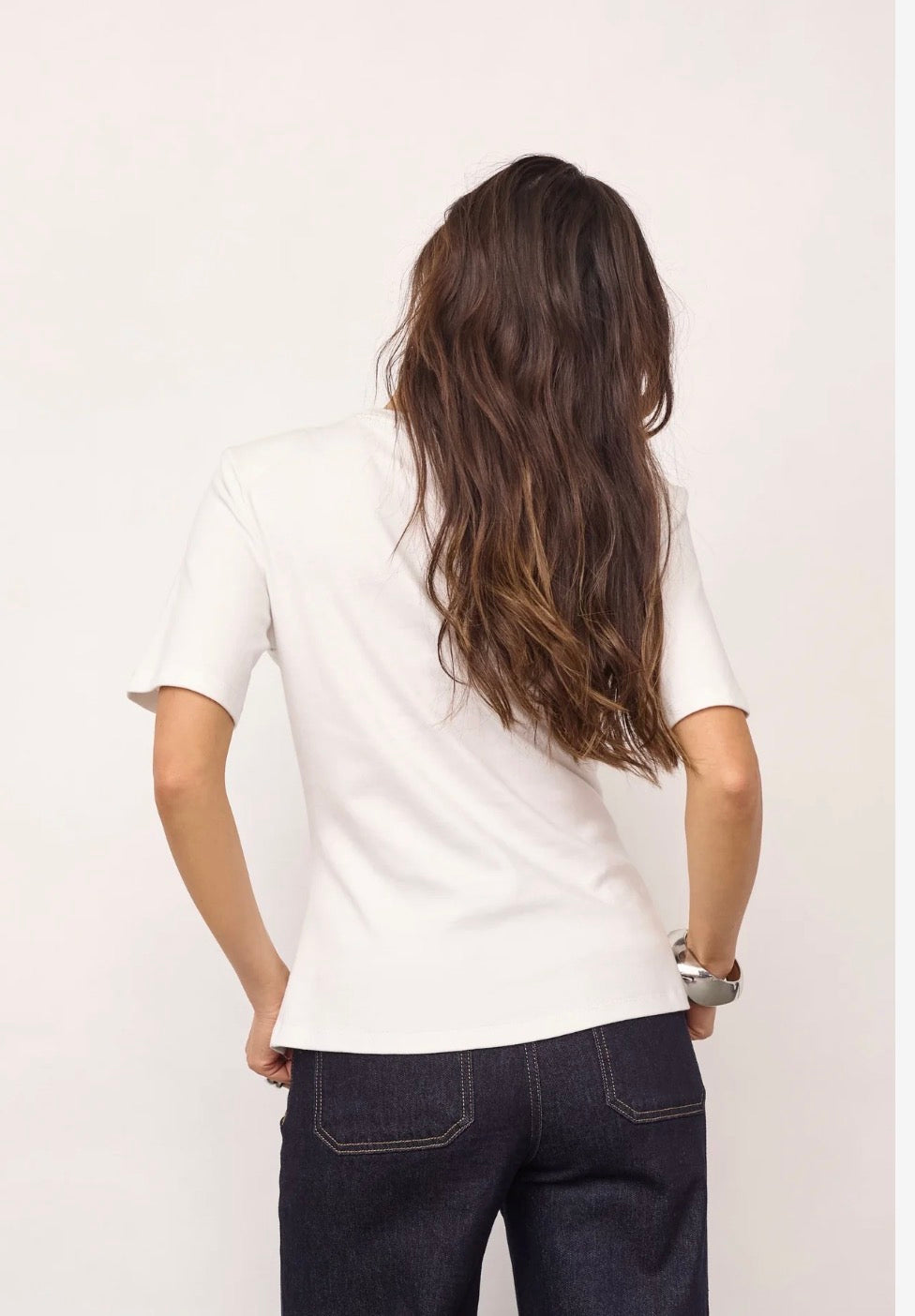 Orianecc Pleat Tie Tee