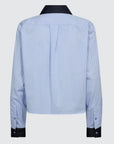 Nelson Stripe Shirt i blå bakfra, bluse fra Co'couture hos Image Mandal
