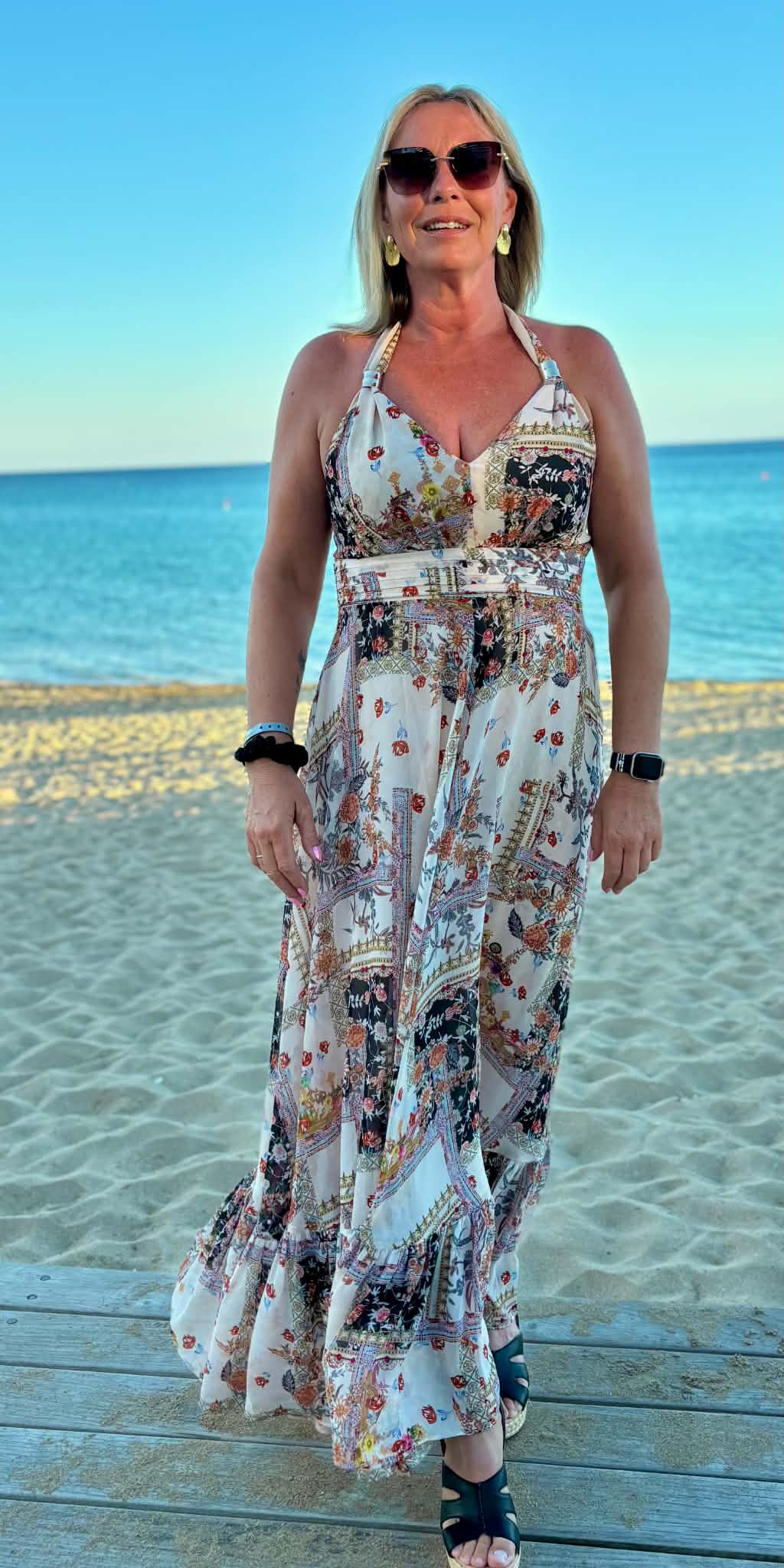 pearl bohemian dress