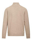 Sairus Halfzip i beige nærbilde av detaljer, genser fra Urban Pioneers hos Image Mandal