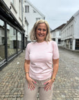 Milasz Ss Pullover i chalk rosa i polyester, cardigan fra Saint Tropez hos Image Mandal