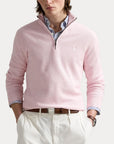 Mesh-Knit Half-Zip Pullover i rosa alternativt utsnitt, genser fra Polo Ralph Lauren hos Image Mandal