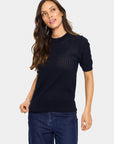 Milasz Pointelle Ss Pullover