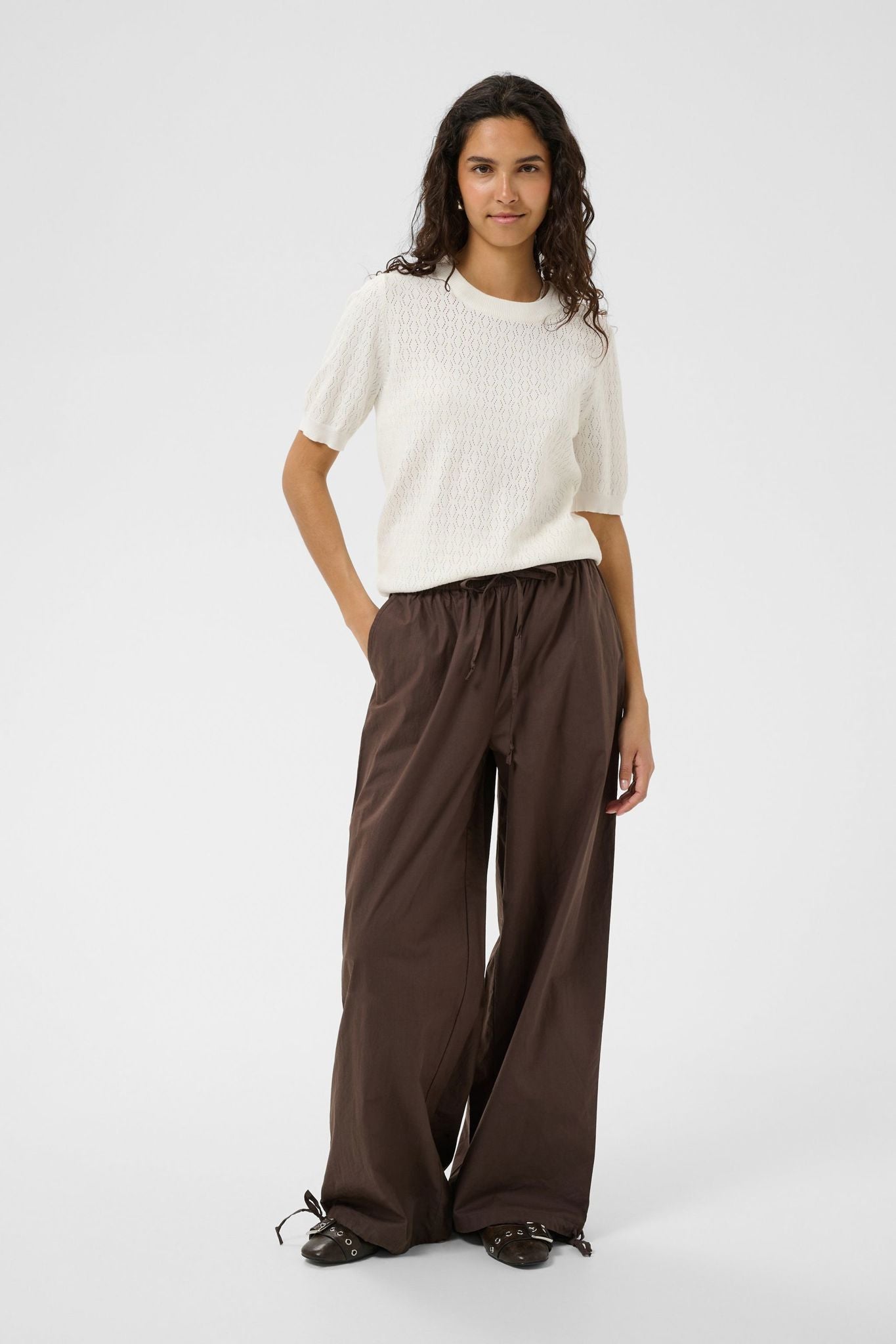 Milasz Pointelle Ss Pullover