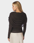 Lottuna Drapy Mesh Blouse