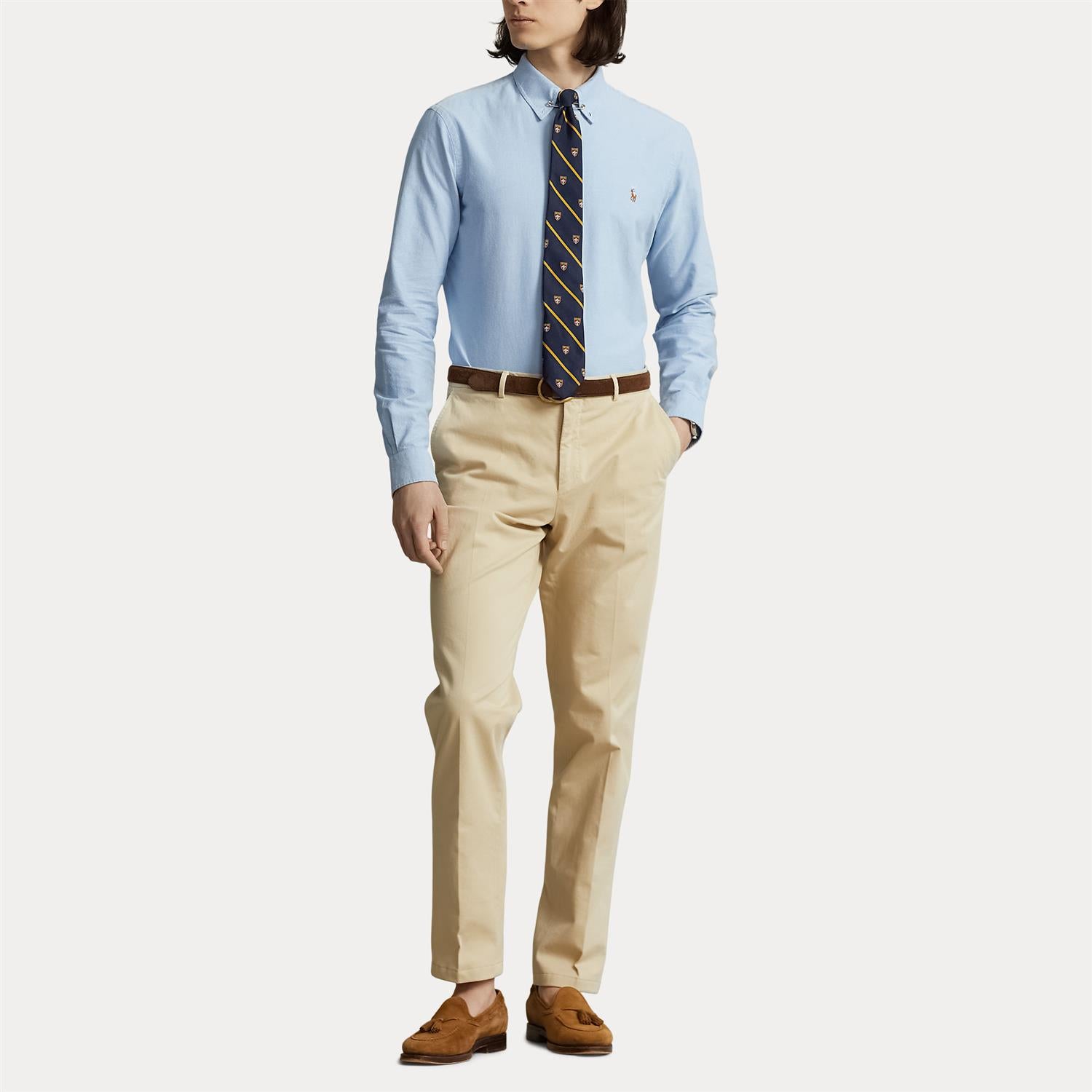 Cotton T-Shirt i blå ekstra vinkel, skjorte fra Polo Ralph Lauren hos Image Mandal