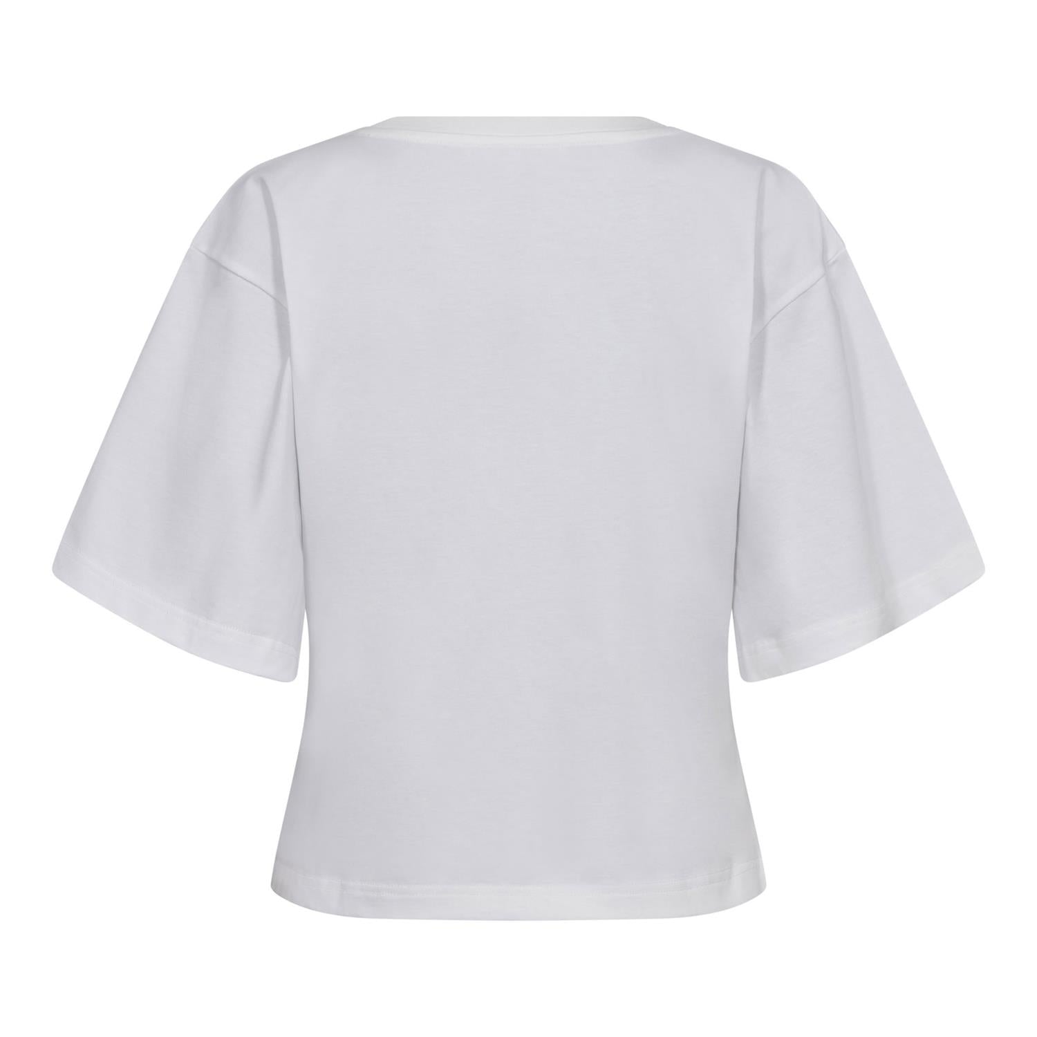 Zengacc Tee O-neck i whitewalnu sett fra siden, t-skjorte fra Co'couture hos Image Mandal
