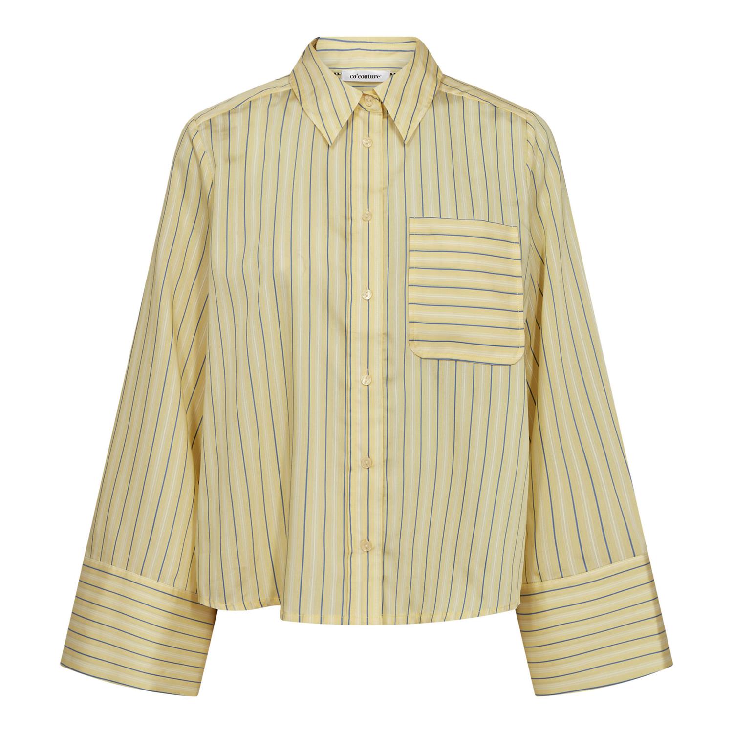 Blainecc Bell Sleeve Shirt i paleyellow i lyocell, skjorte fra Co'couture hos Image Mandal