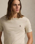 Custom Slim Crew Neck Short-Sleeve T-Shirt i grå stylet antrekk, t-skjorte fra Polo Ralph Lauren hos Image Mandal