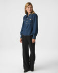lio denim blouse