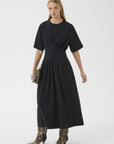 Gzinez Long Dress i sort bakfra, kjole fra Gestuz hos Image Mandal