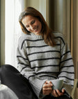 Roeme Fluffy Stripe Knit