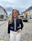 Zelma Knit Denim Cardigan ekstra vinkel, cardigan fra Neo Noir hos Image Mandal