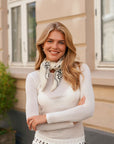 Adelina Paisley Knit Scarf