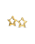 Vilda - Star Hoop Earrings Stainless Steel i plated base metal, tilbehør fra Timi Of Sweden hos Image Mandal