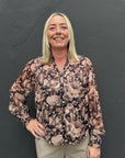 Delsie Vintage Flower Shirt