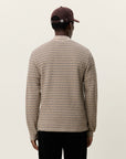 Knitted Stripe Ls Polo