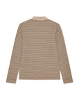 Knitted Stripe Ls Polo