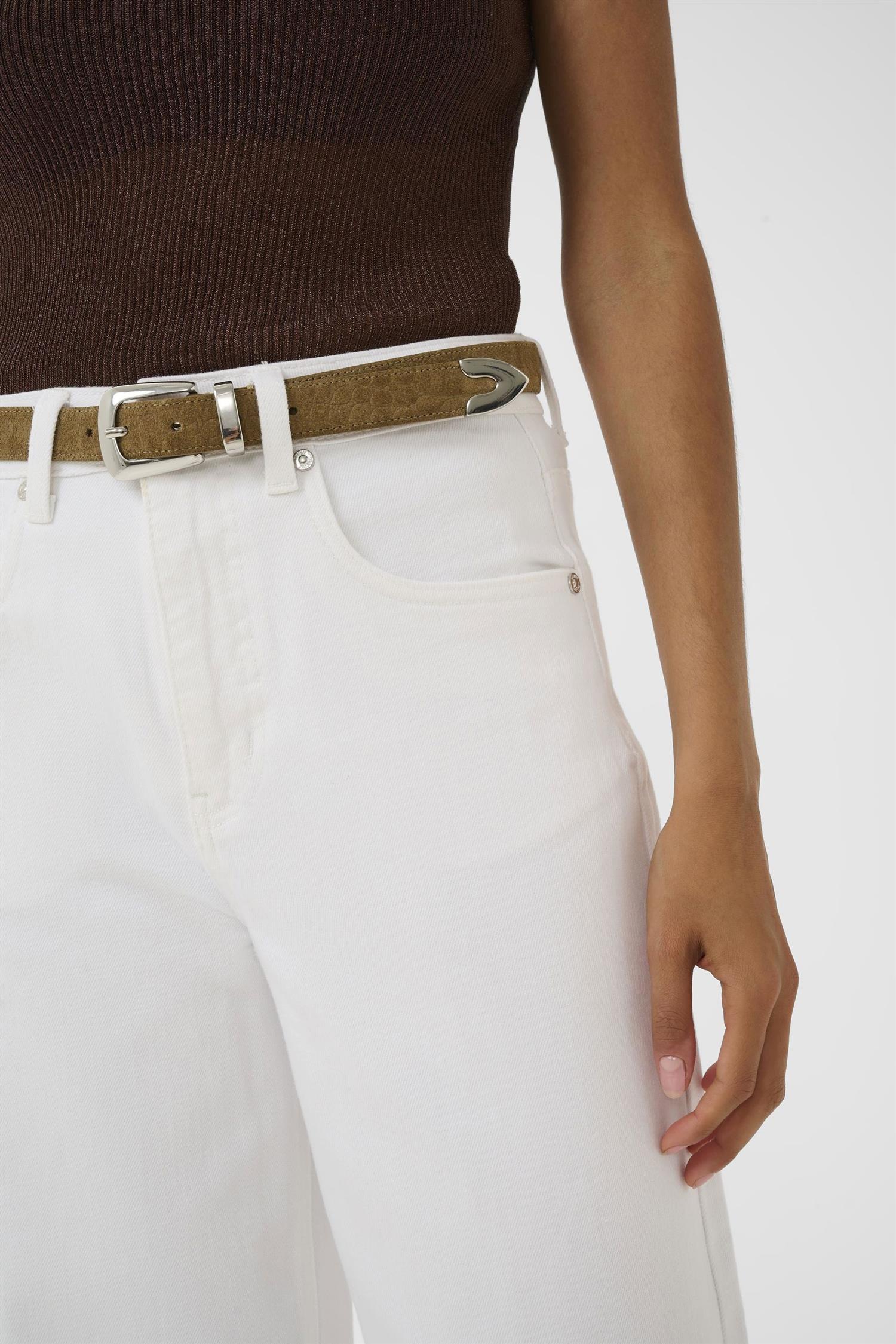 Gzlivia Hw Jeans i hvit wash bakfra, bukse fra Gestuz hos Image Mandal