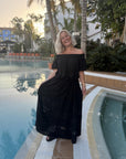 Lita Maxi Skirt. i sort i viskose, skjørt fra Ravn Ravn hos Image Mandal