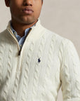 Cable-Knit Long-Sleeve nærbilde av detaljer, genser fra Polo Ralph Lauren hos Image Mandal