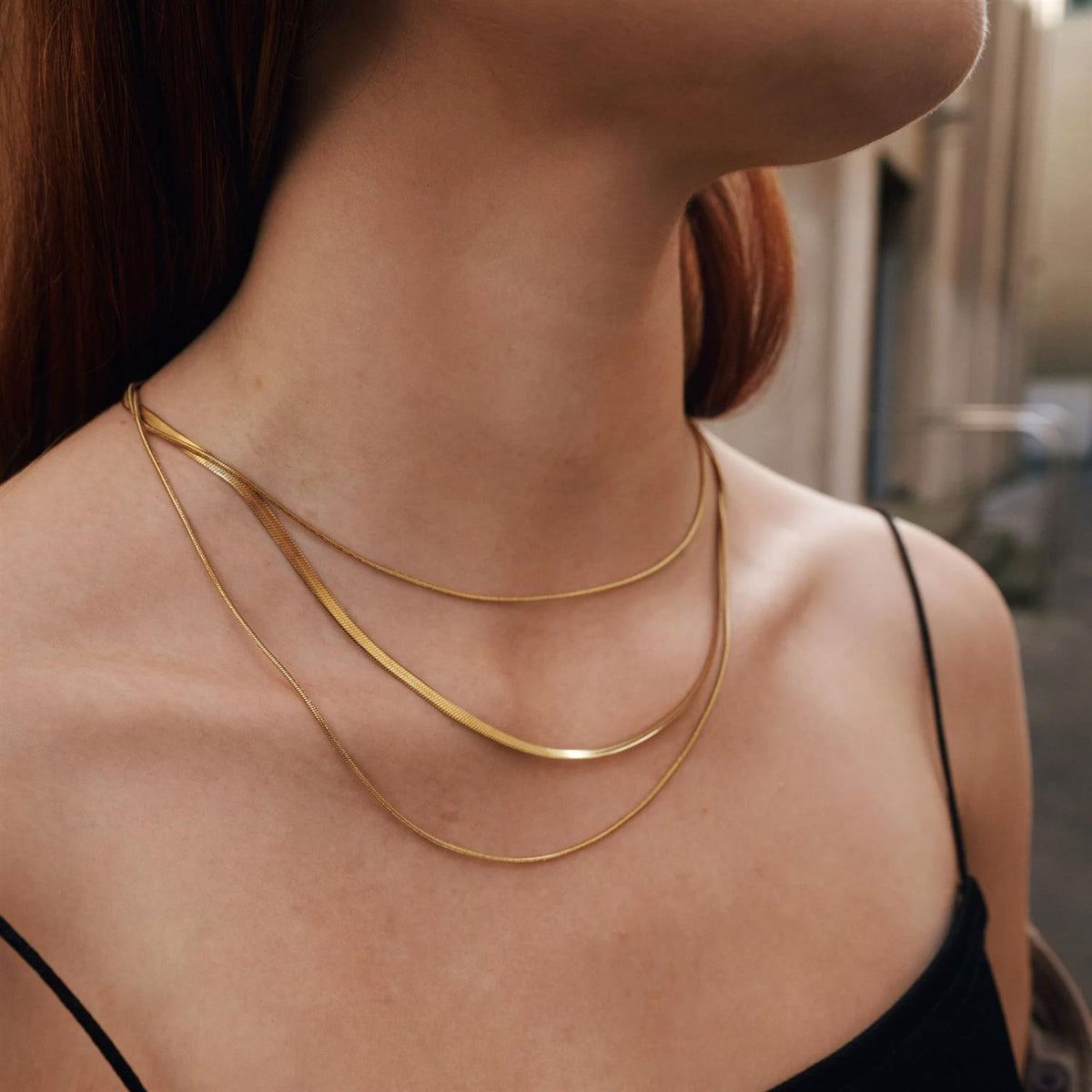 Matilde - Triple Chain Necklace Stainless Steel