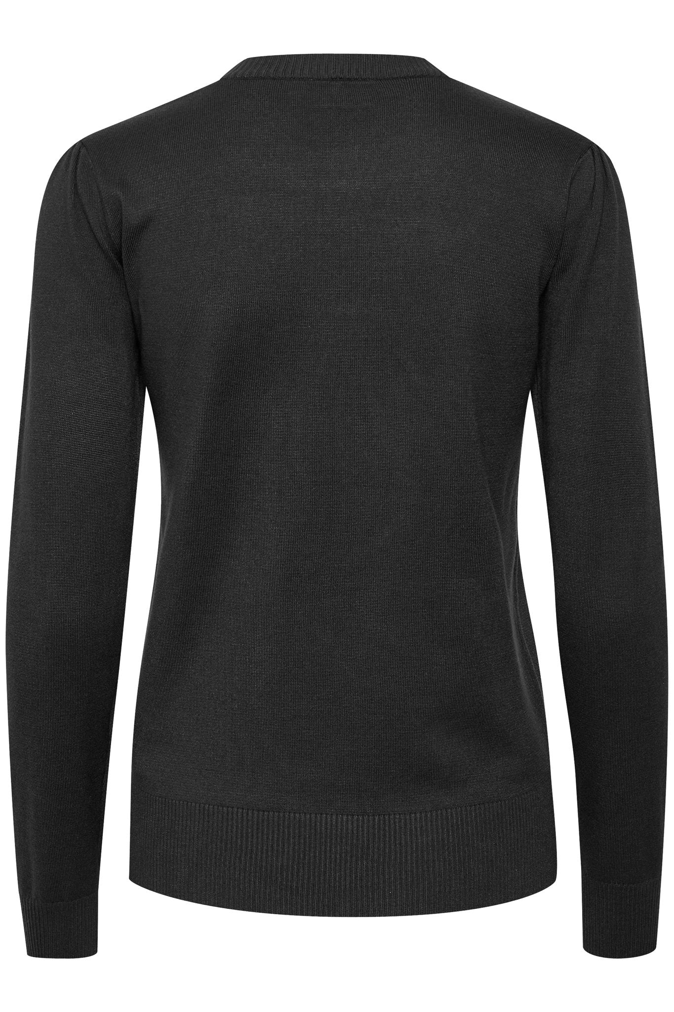 Mila Pullover i sort på modell, genser fra Saint Tropez hos Image Mandal