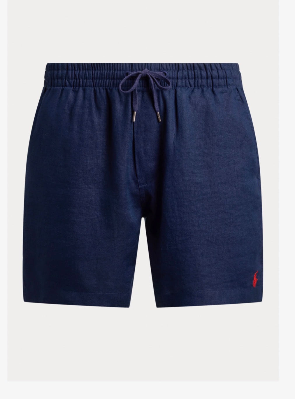 Woven shorts i marineblå nærbilde av detaljer, shorts fra Polo Ralph Lauren hos Image Mandal